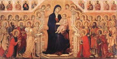 La Maestà, Duccio di Buoninsegna [Public domain]. Source: https://commons.wikimedia.org/wiki/File:Duccio_Maestà.jpg