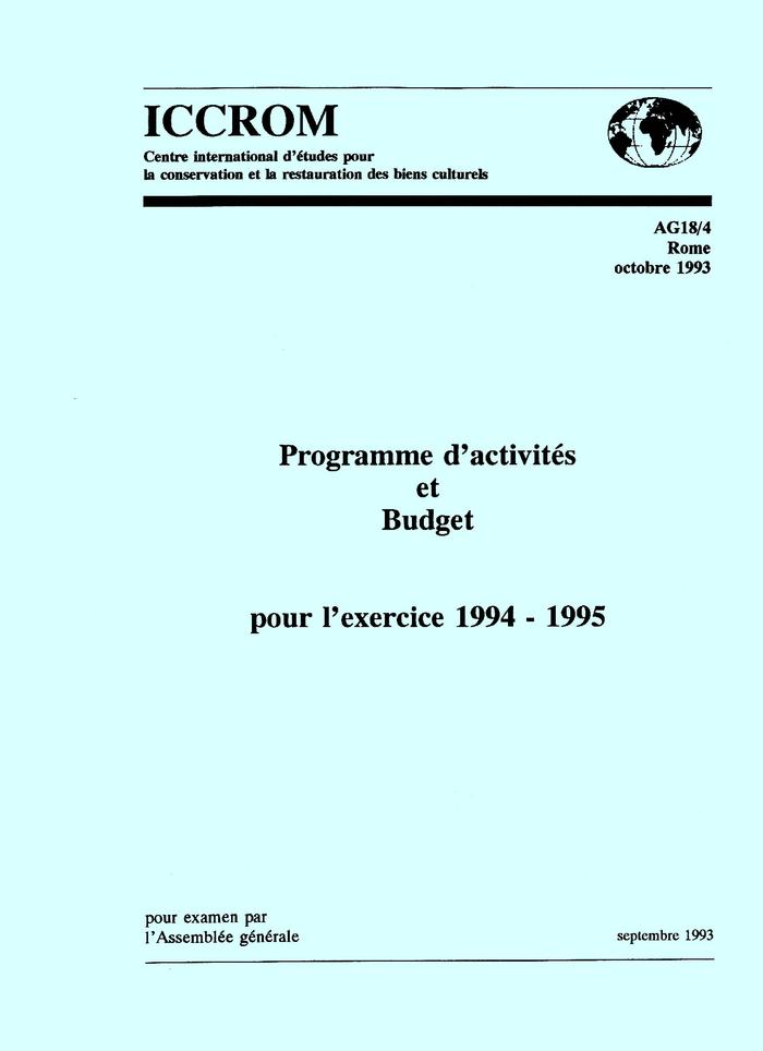 comment élaborer un programme d activités
